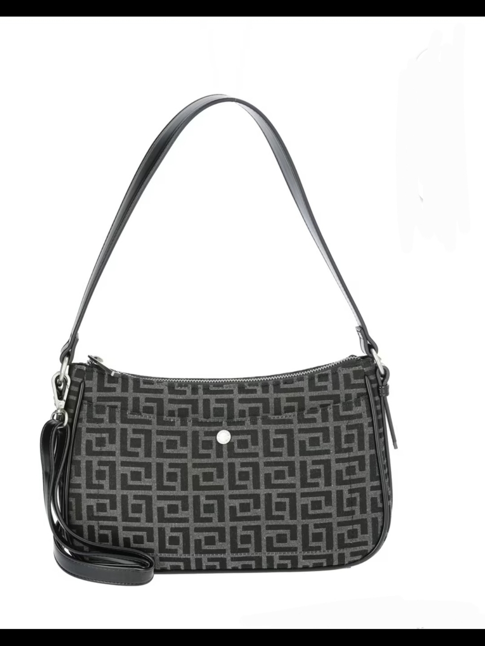Nicole Fiorelli Black Geo Jacquard Crossbody Bag NWT